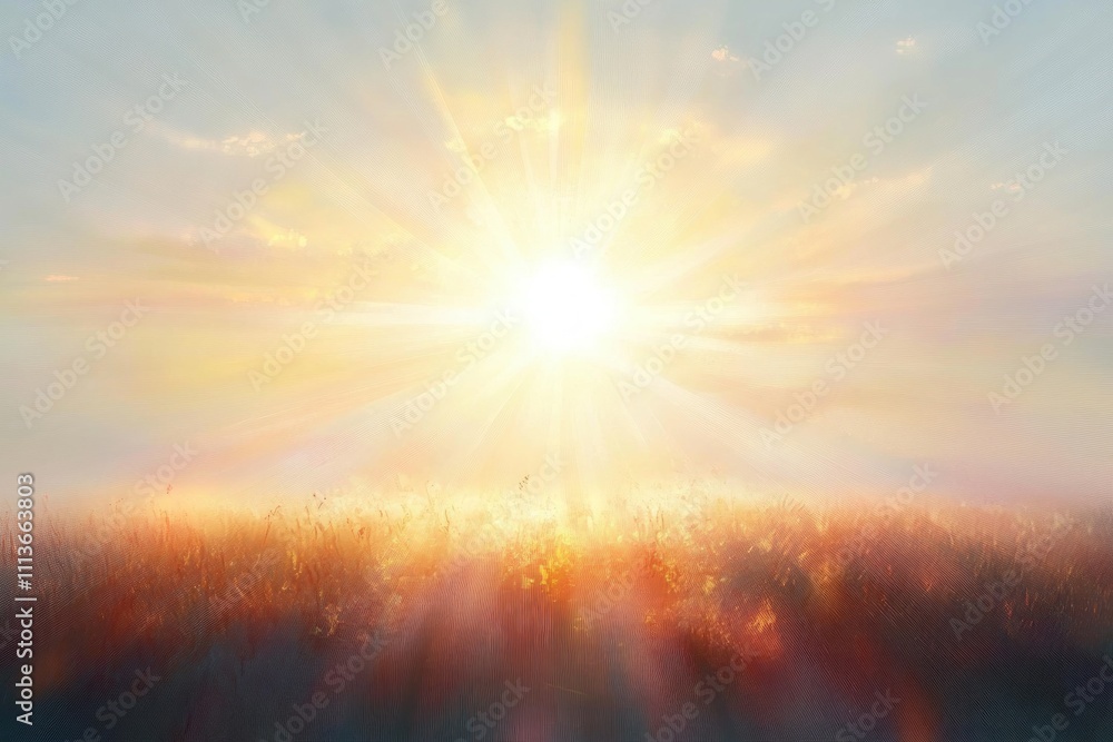 Poster shimmering white light glowing background with sparkling luminescence and ethereal rays