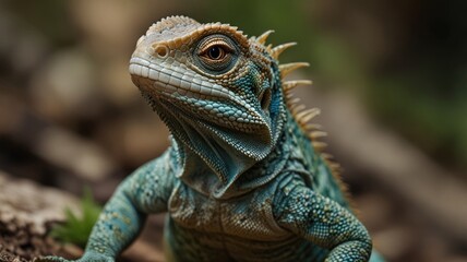 Obraz premium Stunning Lizard Closeup