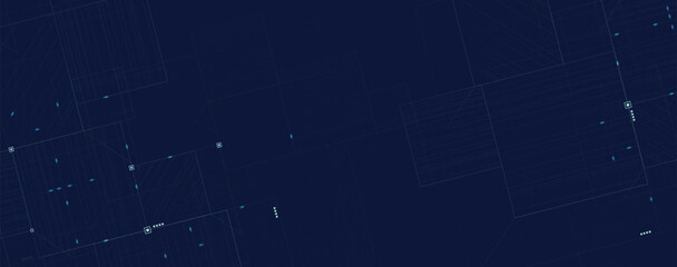 Abstract futuristic technology concept network background. Vector art.