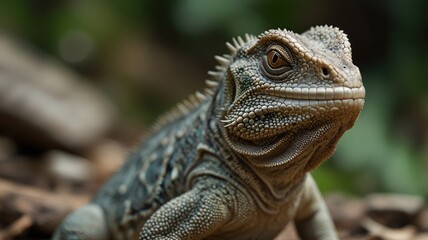 Fototapeta premium Stunning Lizard Closeup