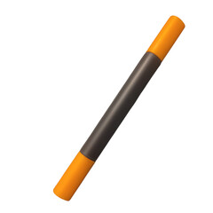 double-sided marker for sketching and colouring isolated in white