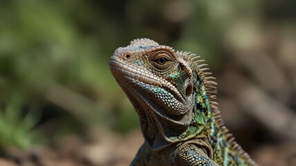 Fototapeta premium Stunning Lizard Closeup