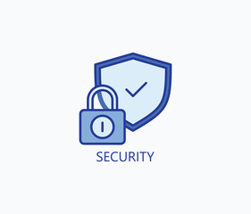 Security vector, icon or logo sign symbol illustration 