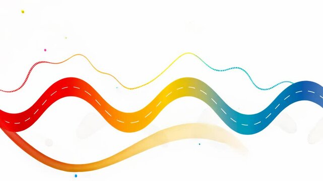 Abstract Wave Vector Design Illustration Wallpaper Art Line Curve Backdrop Business Color Light Water Pattern Concept Waves Flow Shape Texture Template Banner Decoration Card Orange Blue