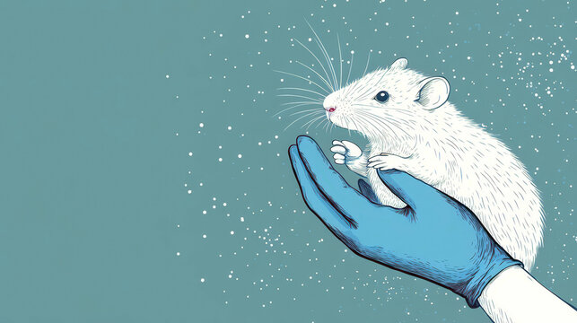 Compassionate care for laboratory animals: celebrating world day with emphasis on ethical research practices. World Day For Animals In Laboratories. World Lab Animal Day. Horizontal banner. Copy space