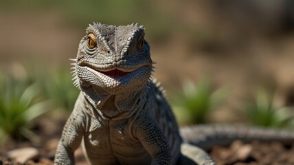 Fototapeta premium Stunning Lizard Closeup