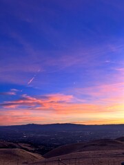 sunset in the desert