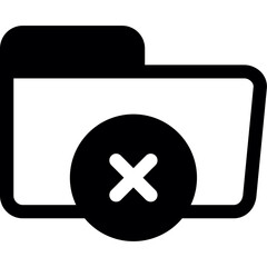 Obraz premium Folder Rejected Icon