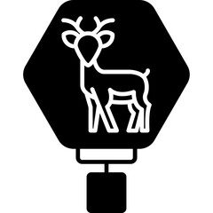 Deer Crossing Icon