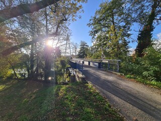 ein Wohngebiet mit wunderschönem Himmel in Berlin Treptow/Köpenick
