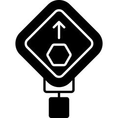 Stop Ahead Icon