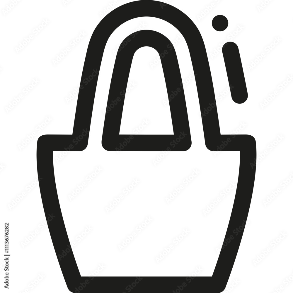 Aufkleber design and meaning of bag icons, representing various styles and functions in contemporary graphics