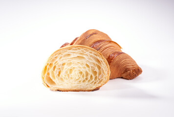 Crispy and delicious French croissant