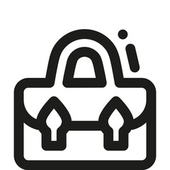 Stylish bag icons representing various styles and designs for modern accessories enthusiasts