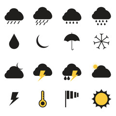 weather vertical forecast rain sky icon

