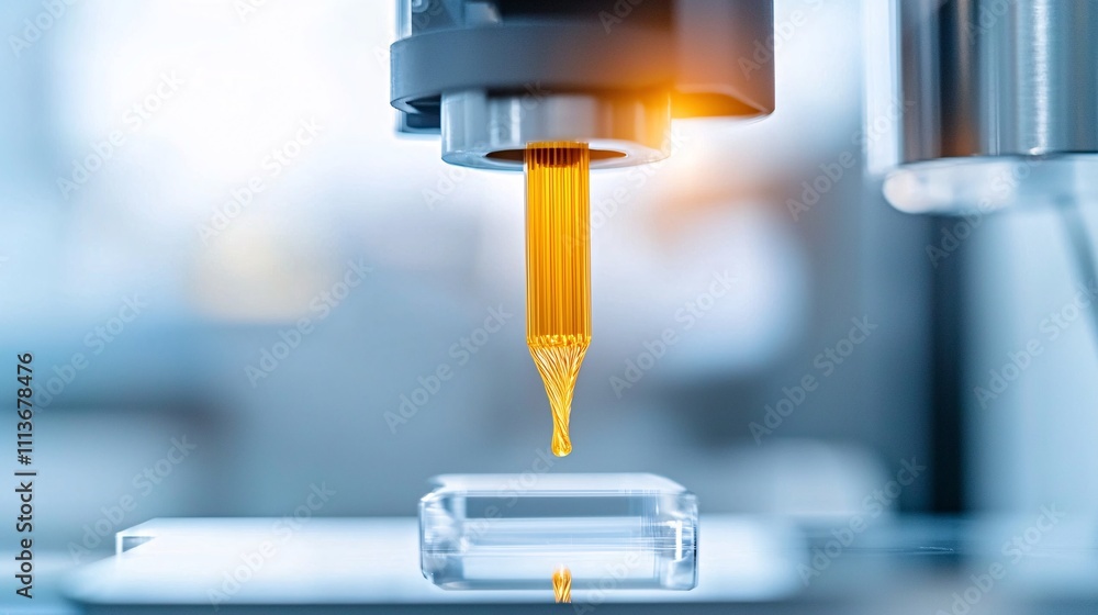 Aufkleber manufacturing setup displaying the extrusion of nanomaterial filaments for advanced composite applic