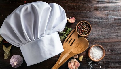 chef hat and spoon