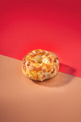 Delicious grilled cheese bagel bread