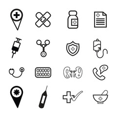 Medical icon healthcare and medicine insurance
