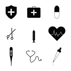 Essential Medical Icons for Healthcare Applications and Websites
