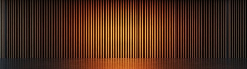Obraz premium Wooden Slats Seamless Pattern Banner with Ambient Lighting and Rustic Design