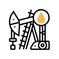 Oil icon symbol vector image Illustration
