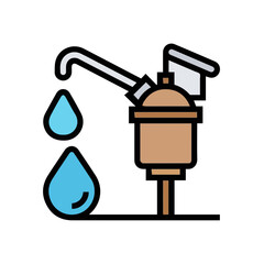 Oil icon symbol vector image Illustration

