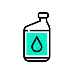Oil icon symbol vector image Illustration
