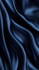 Fototapeta premium Elegant Blue Satin Drapes: A Symphony of Smoothness and Sophistication