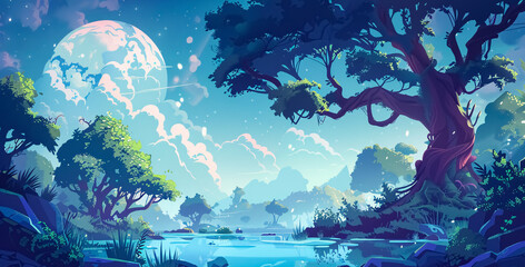 Game Level Backgrounds: Various settings designed for video games, including landscapes, interiors, and fantasy worlds.