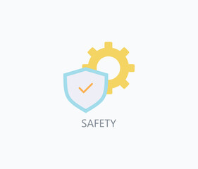 Safety Vector, Icon Or Logo Sign Symbol Illustration 