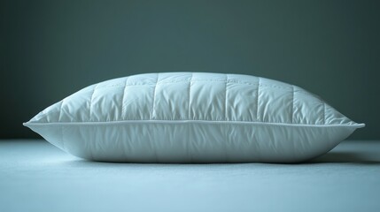 a white pillow on a white surface