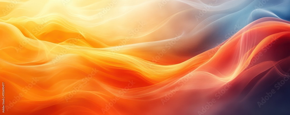 Poster warm retro orange gradient abstract background with grunge texture and soft lighting