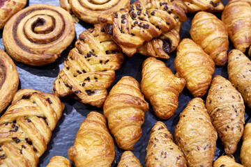 Cakes in pastry shop