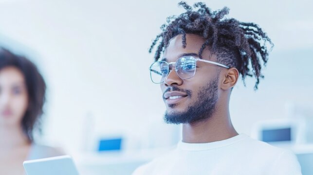 Celebrating National Salesperson Day Professional Expertise in Modern Retail Environment - Ideal for Labor Day, Small Business Saturday - Powered by Adobe