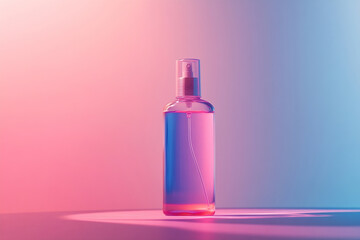 Naklejka premium Vibrant spray bottle backdrop
