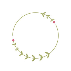 Fototapeta premium Simple Wreath Christmas