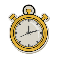 Stopwatch sticker Illustration 