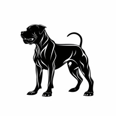 Rhodesian Ridgeback Dog vector logo