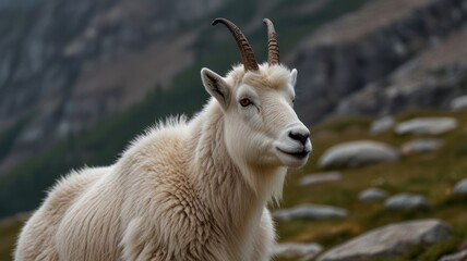 Obraz premium Mountain Goat Majesty