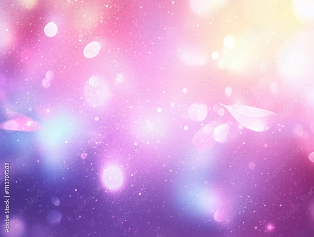 Poster sparkling dreamy abstract background with soft pastel colors and bokeh effect