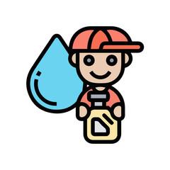 Oil icon symbol vector image Illustration
