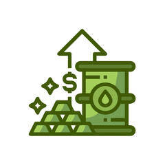 Oil icon symbol vector image Illustration
