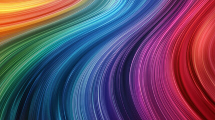 Abstract Rainbow Swirl Background  Colorful Curves  Vibrant Lines