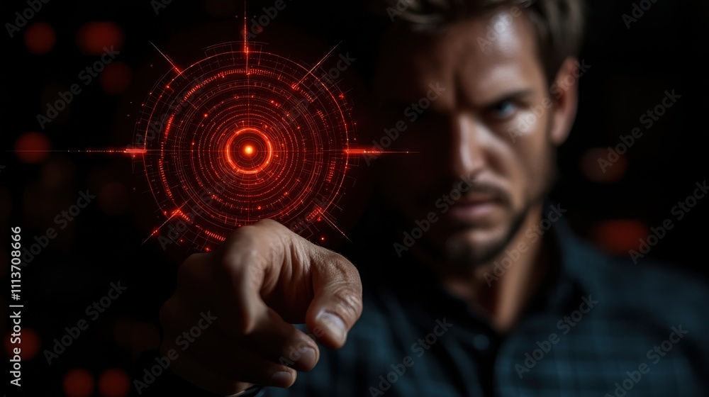 Aufkleber business objective strategic planning for business growth and target customer group touch target ico