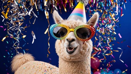 alpaca in the zoo
