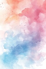 Fototapeta premium Vibrant watercolor splash in blue and pink hues.