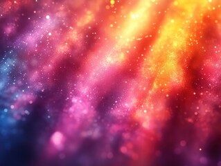 Fototapeta premium Sparkling Radiant Light Background with Soft Pastel Colors and Bokeh Effect