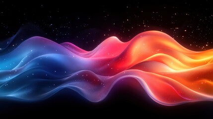 Vibrant Abstract Rainbow Background Design Surreal Modern Art Illumination