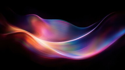 Fototapeta premium Vibrant Abstract Surreal Design Colorful Rainbow Soft Glow Motion Modern Art